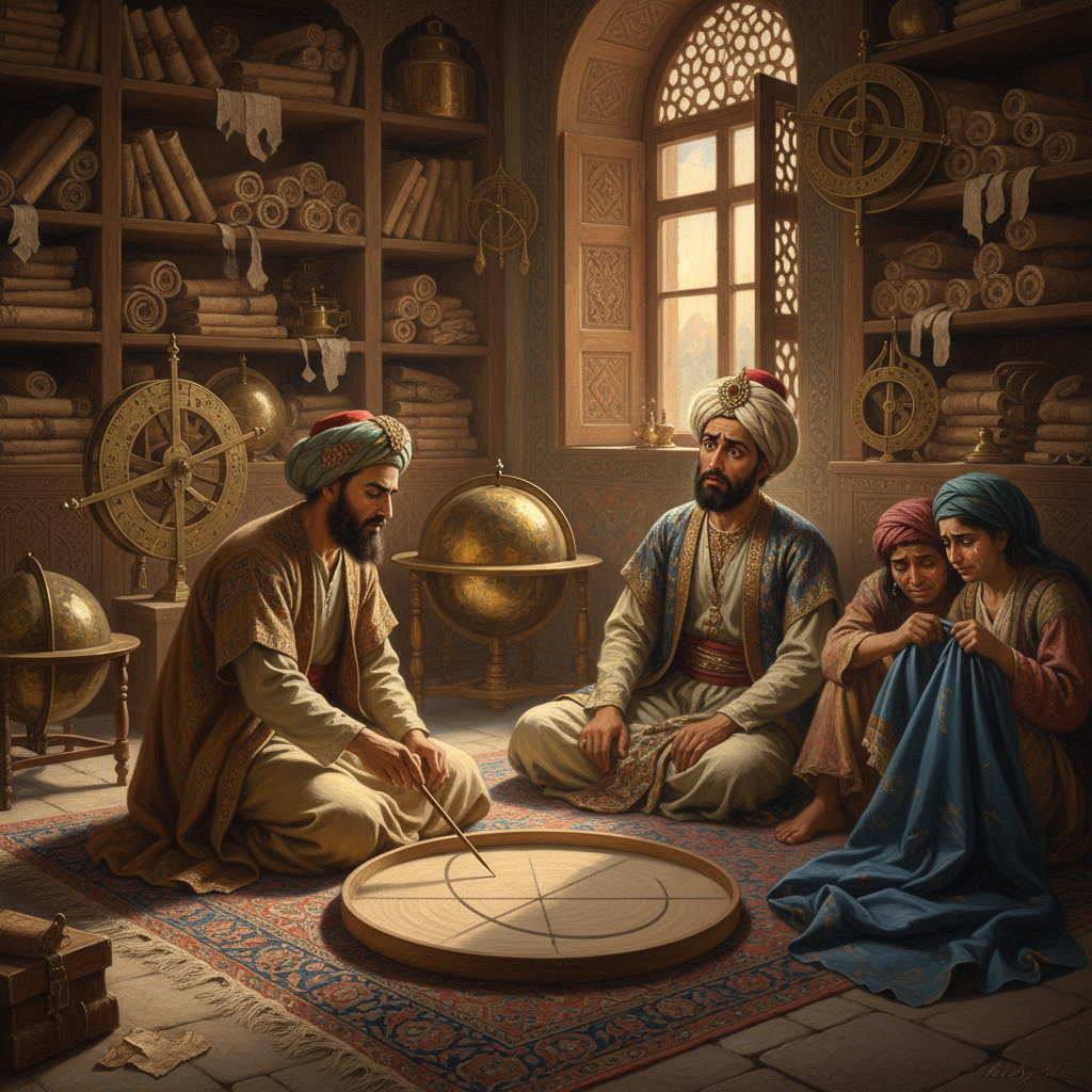 He eventually solved for x, which, it turned out, was the exact amount of money neither man had left.