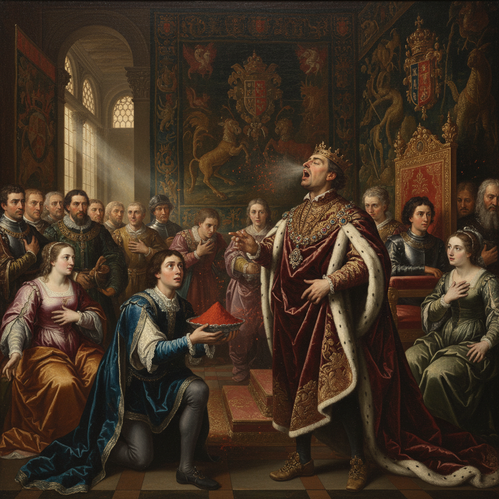His Majesty’s first, and last, encounter with the ‘pepper’ of the New World.