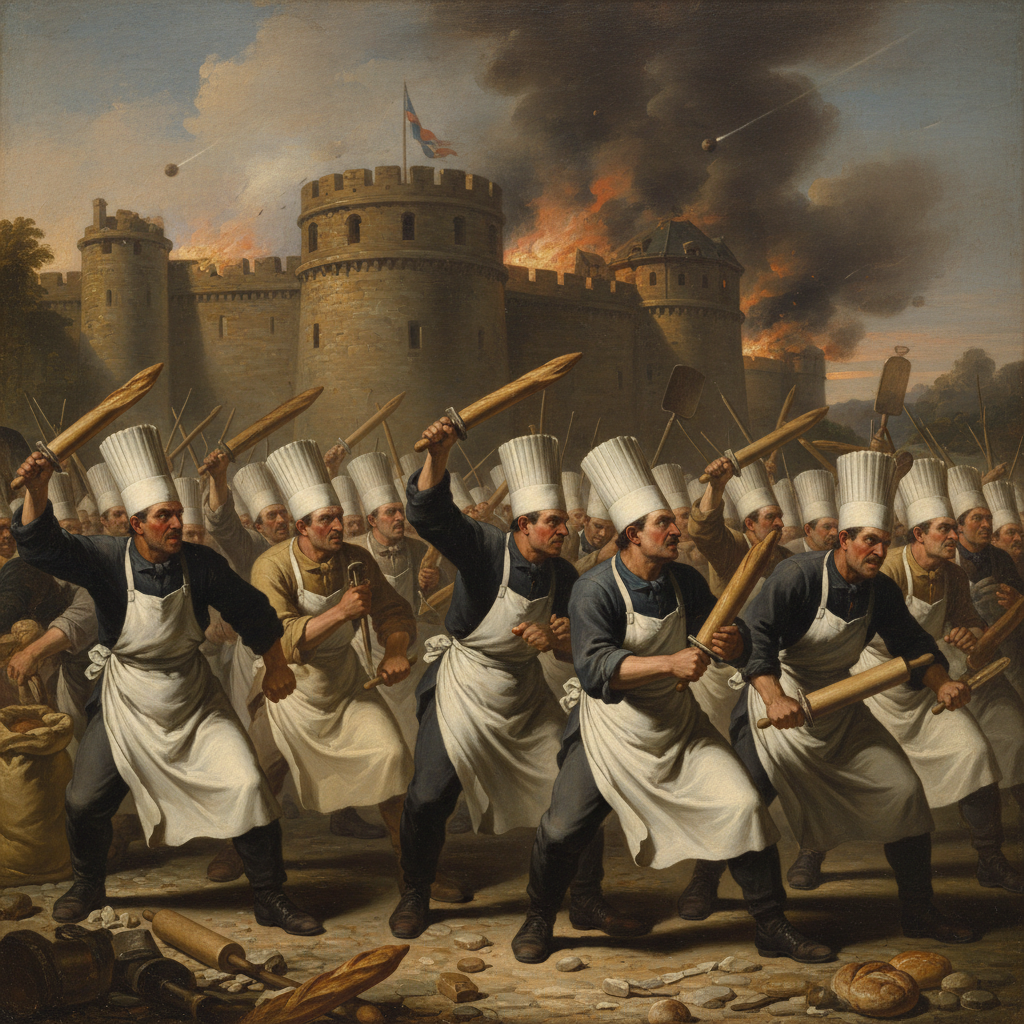 Illustration for "Let Them Eat Brioche: A Story of an Ill-Advised Menu Substitution"