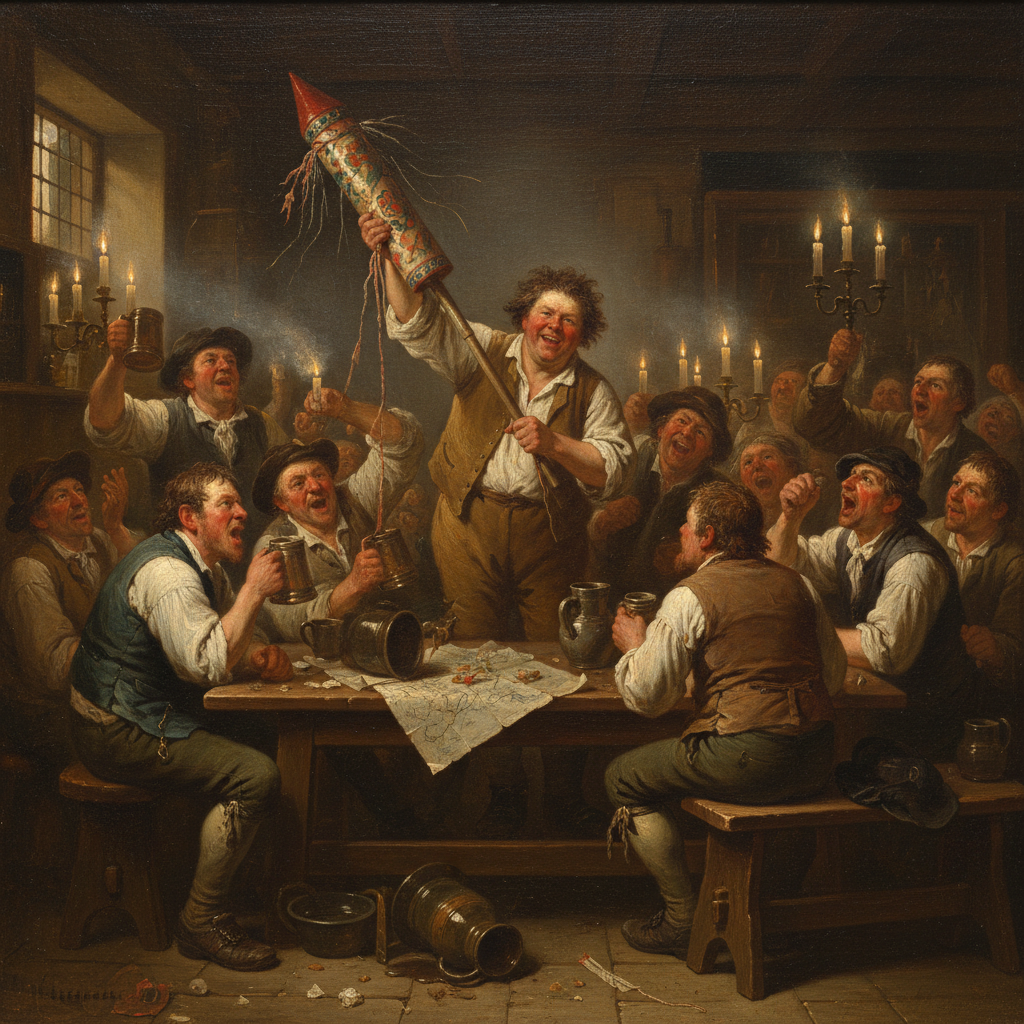 Illustration for "The Night Minsmere Went Mad With Gunpowder"