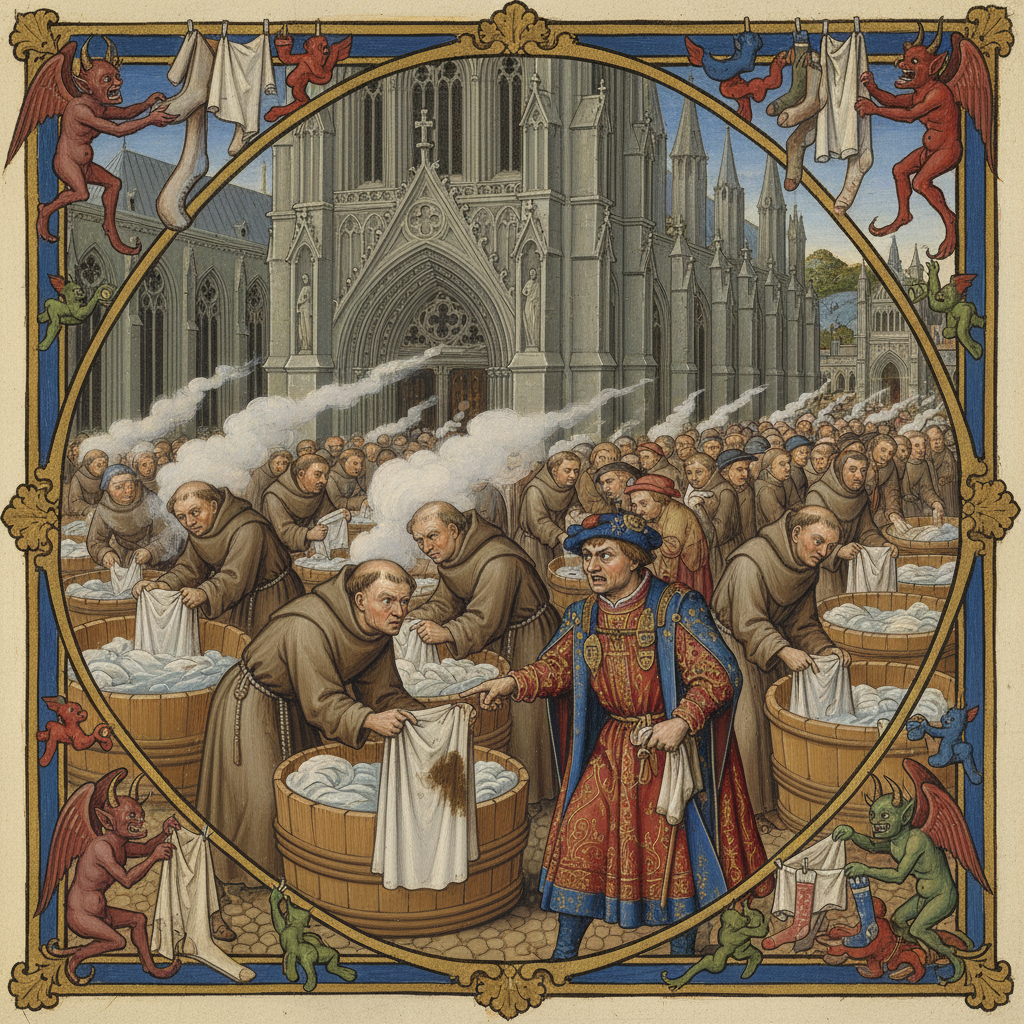 Illustration for "Wash Away Your Sins, And Also That Nasty Wine Stain"