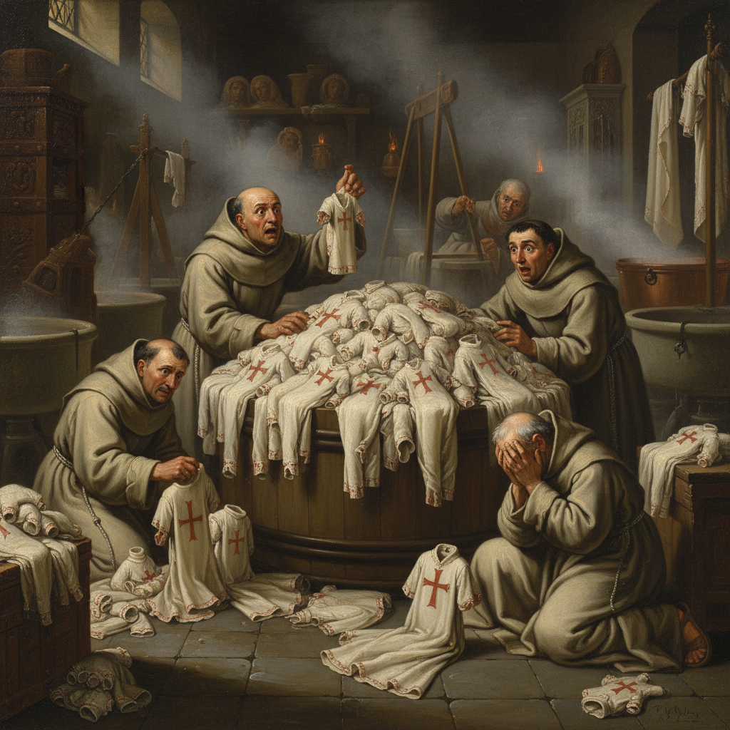 Illustration for "The Knights Templar End in an Unholy Wash"