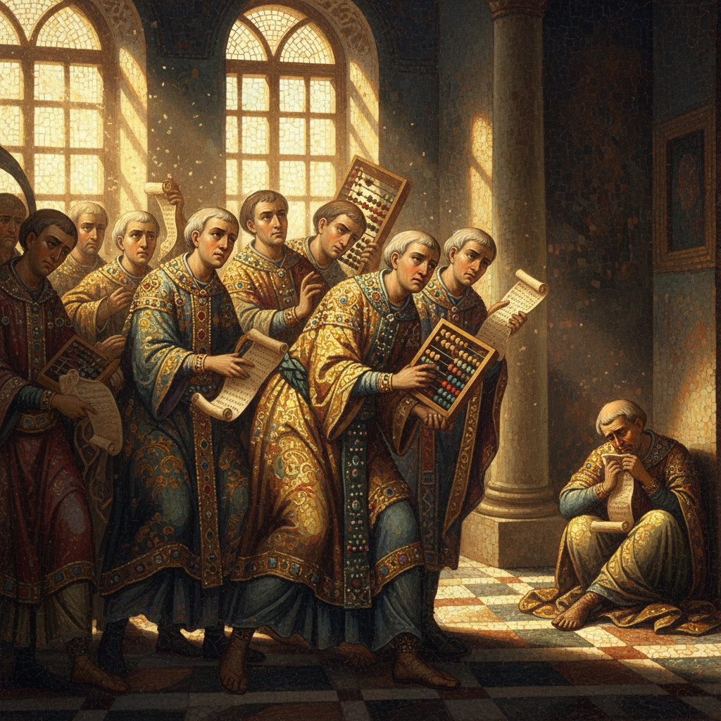 Illustration for "THE GREAT BYZANTINE BAKLAVA BUBBLE"