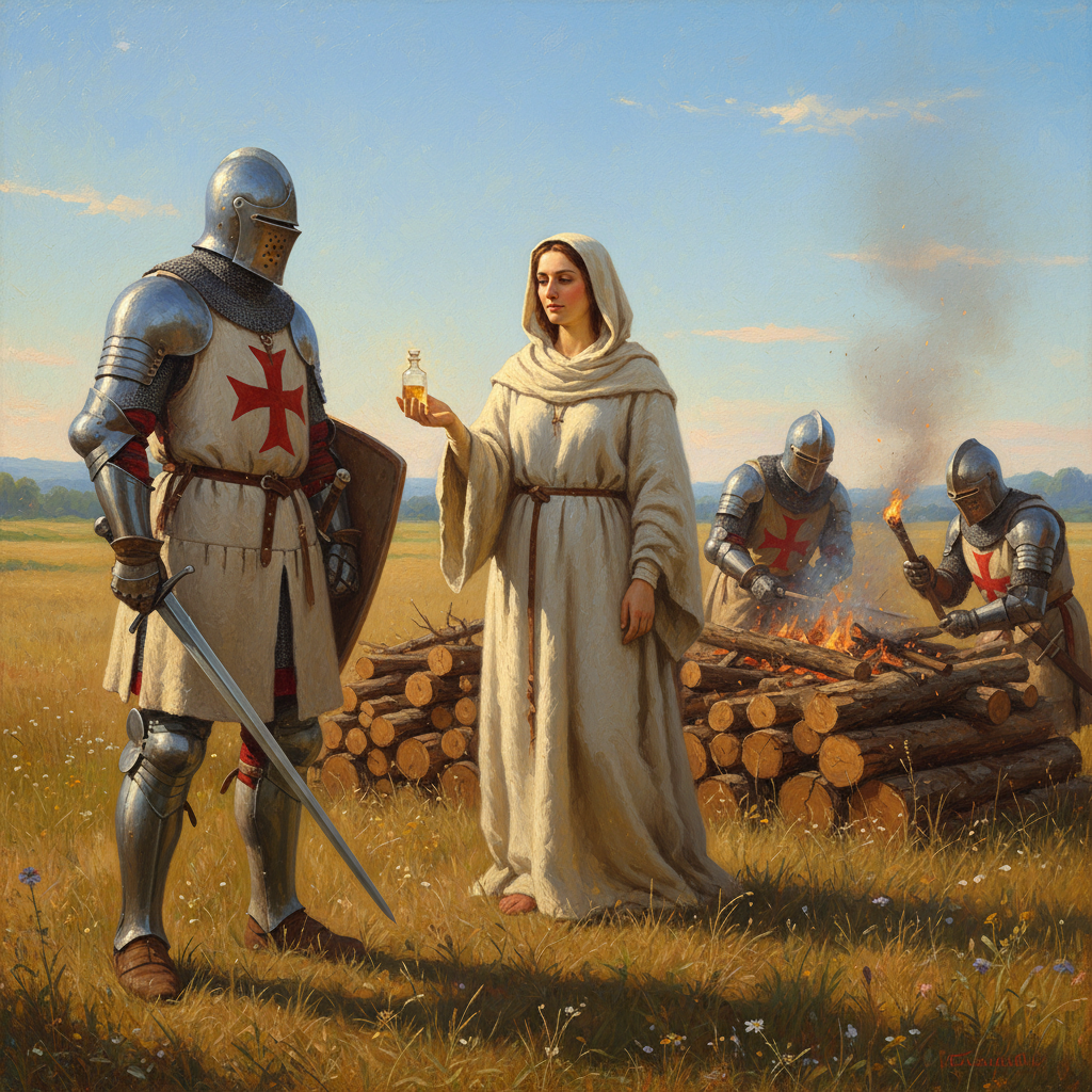 When you’re here to purge the heretic but she offers you a free sample of her new anti-aging serum.