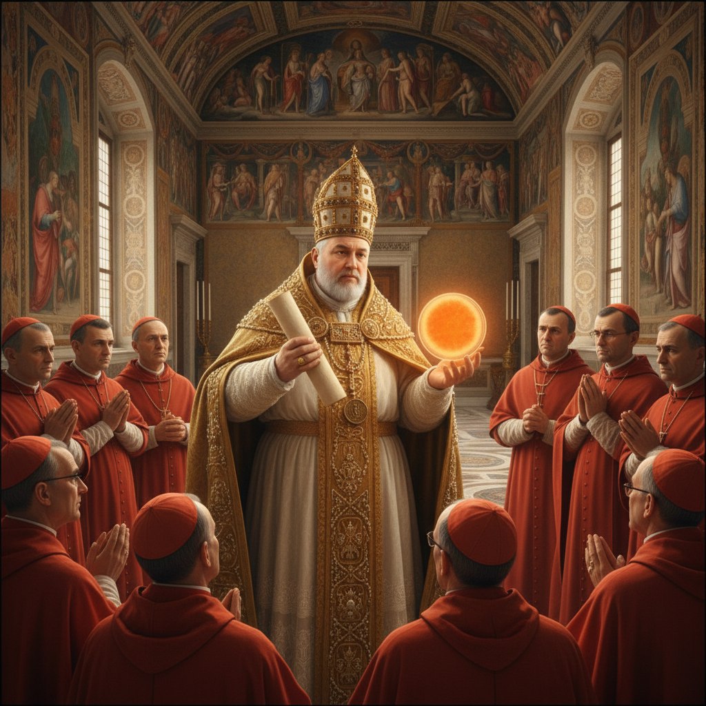 His Holiness prepares to officially recognize the divine right of slime.