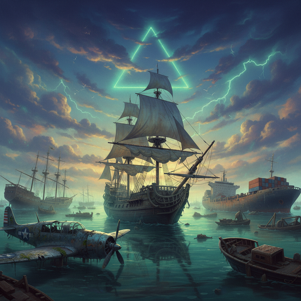 Illustration for "The Flying Dutchman Finds Its Final Port of Call"