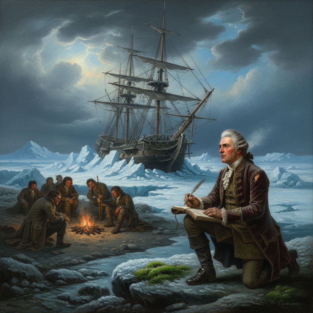 Illustration for "CAPTAIN COOK FUCKS UP, DISCOVERS FUCK-ALL"