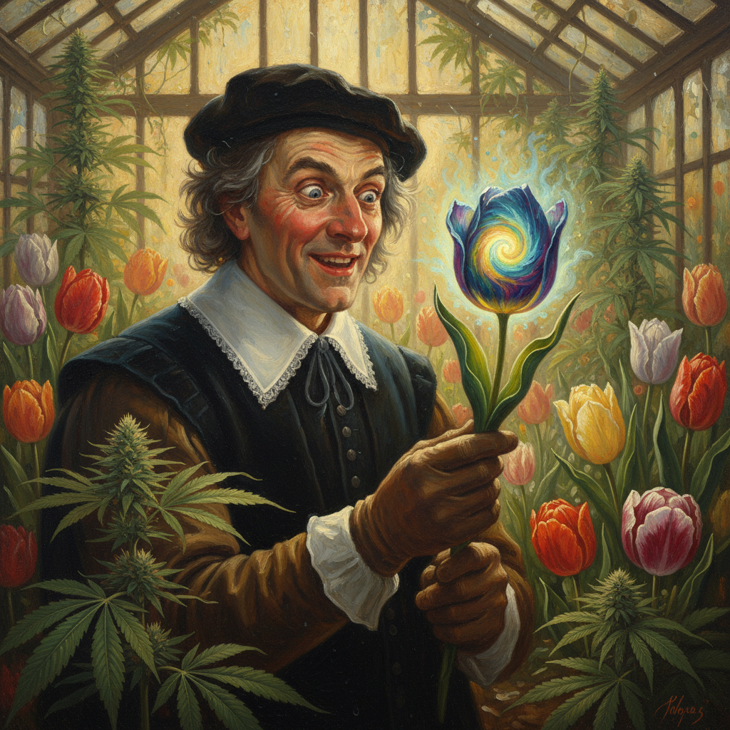 Claes van der Hoog, moments after realizing he’d cross-pollinated his way into the history books.