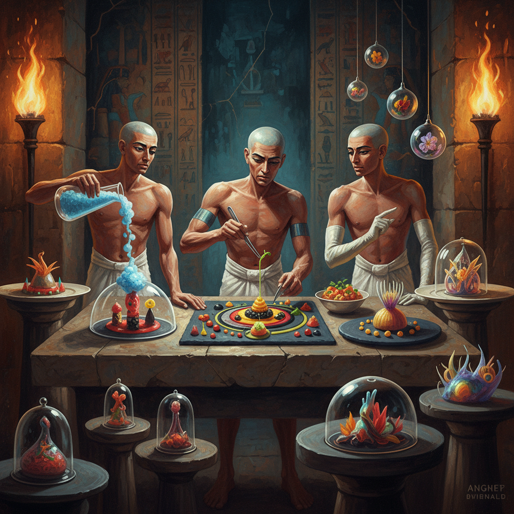 Illustration for "Pharaoh’s Chef’s Kiss of Death"