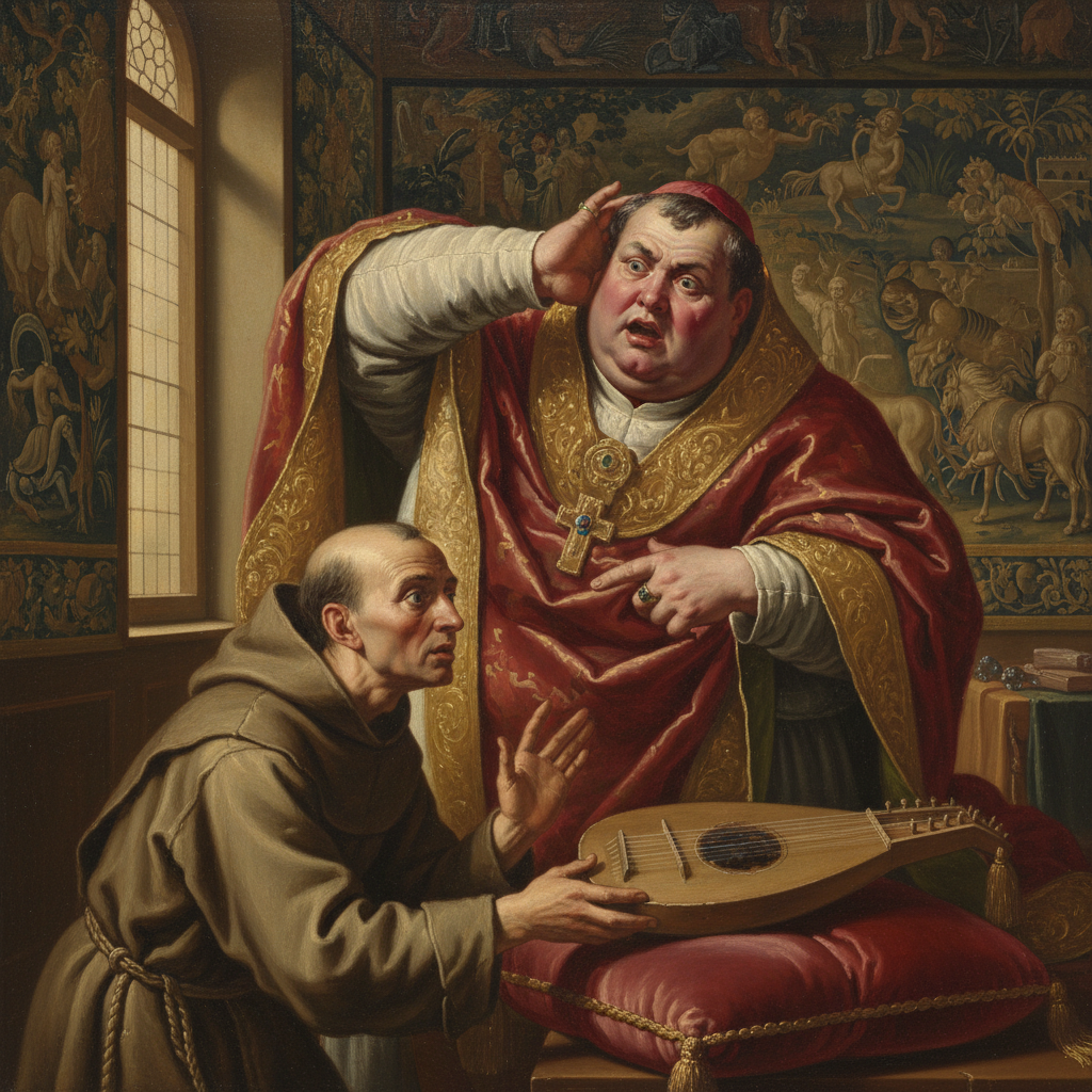 His Grace, upon hearing the Devil's Clang, immediately invented the first noise complaint.