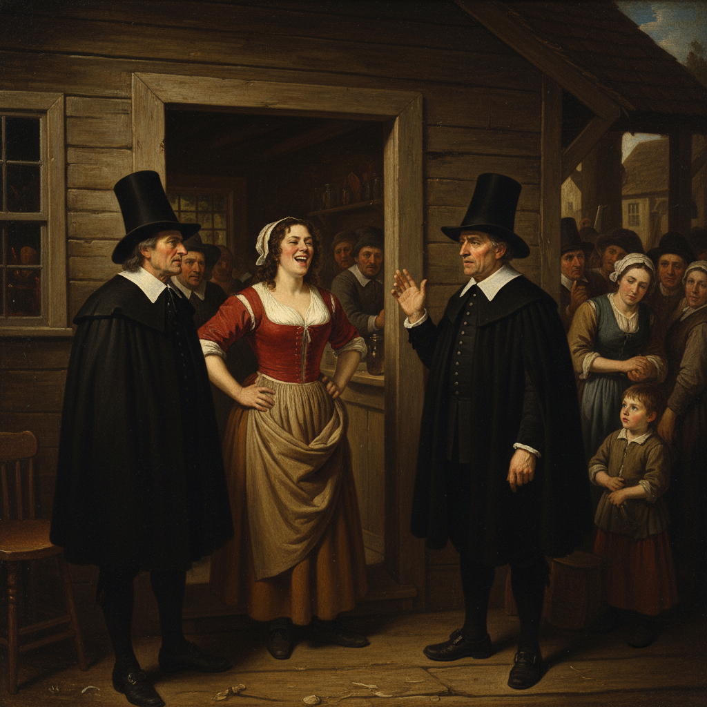 Bridget Bishop, moments after suggesting a novel use for company scrip.