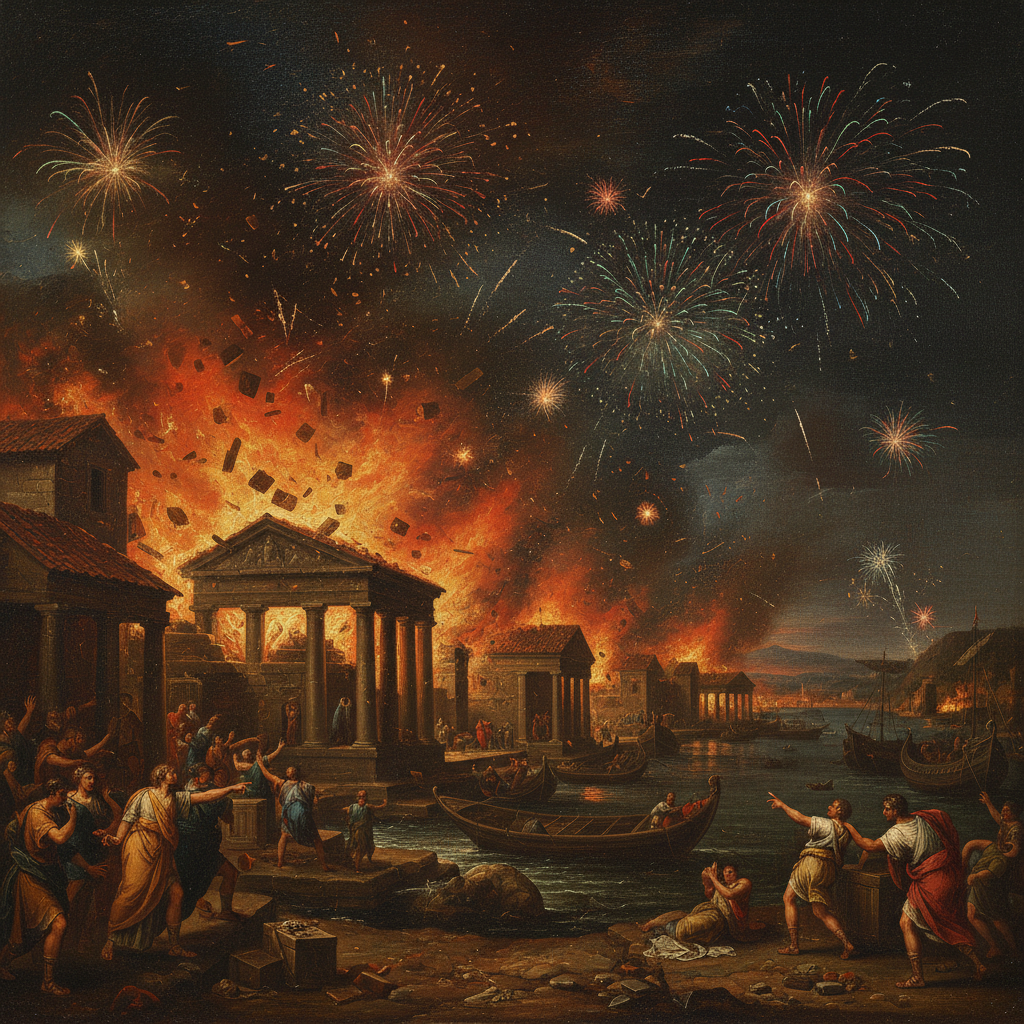 Illustration for "The Week Rome Decided to Eat the Rich"