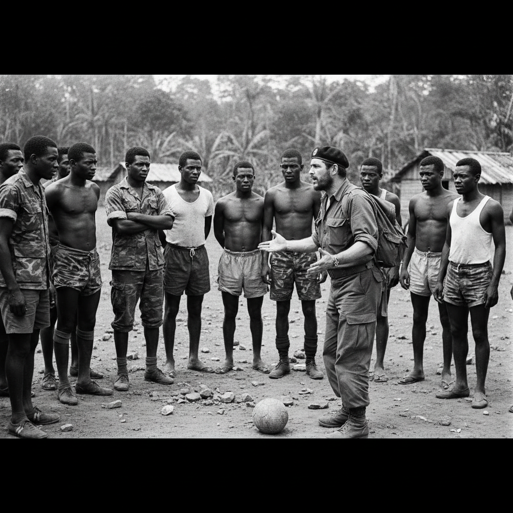 Illustration for "CHE GUEVARA AND THE SIMBAS: THE GREATEST FIVE-A-SIDE TEAM IN AFRICA"
