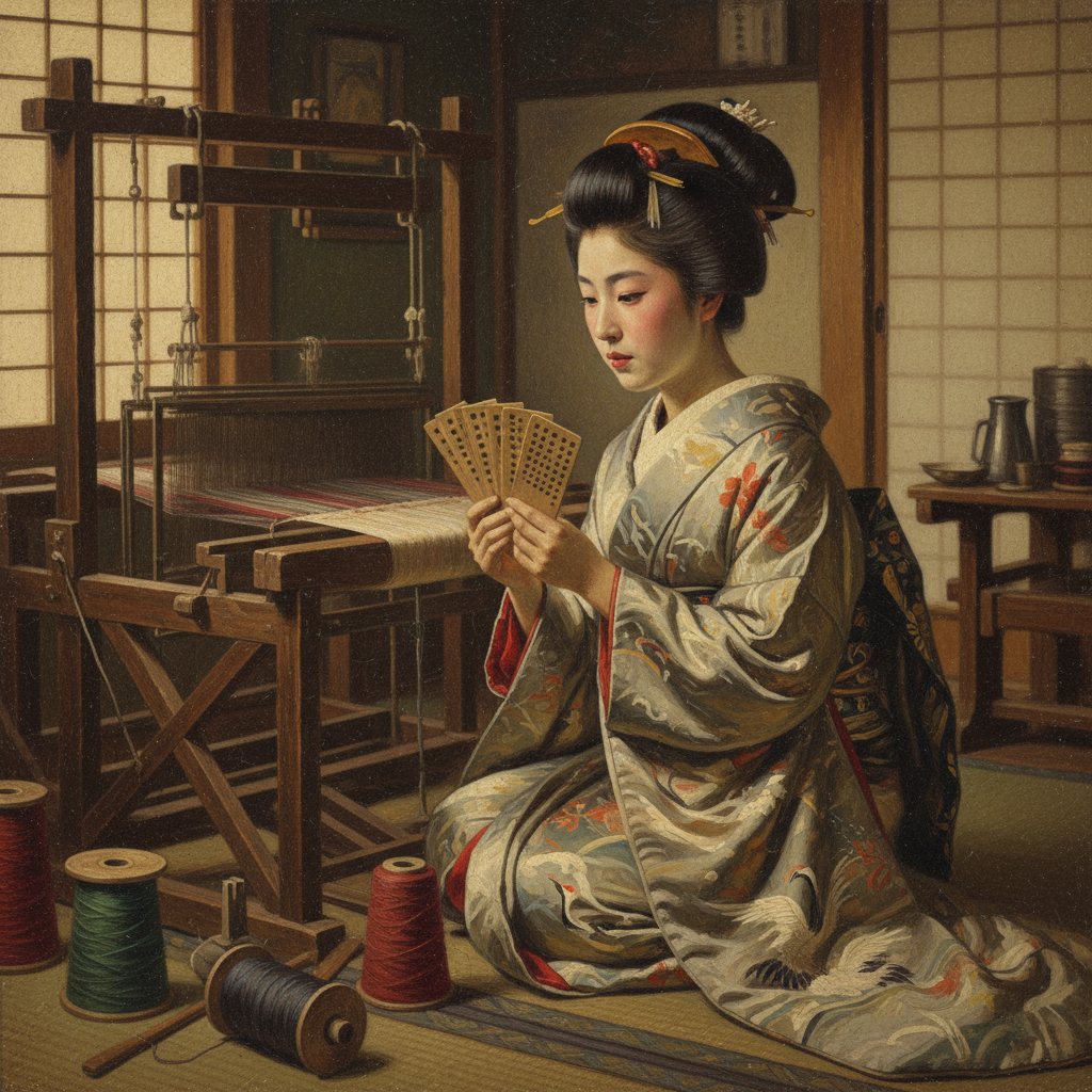 She just wanted to weave a particularly bitchin’ carp pattern without going blind.