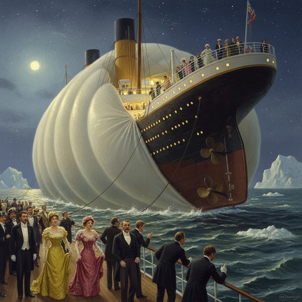 Illustration for "THAT SINKING FEELING, NOW WITH MORE BOUNCE"