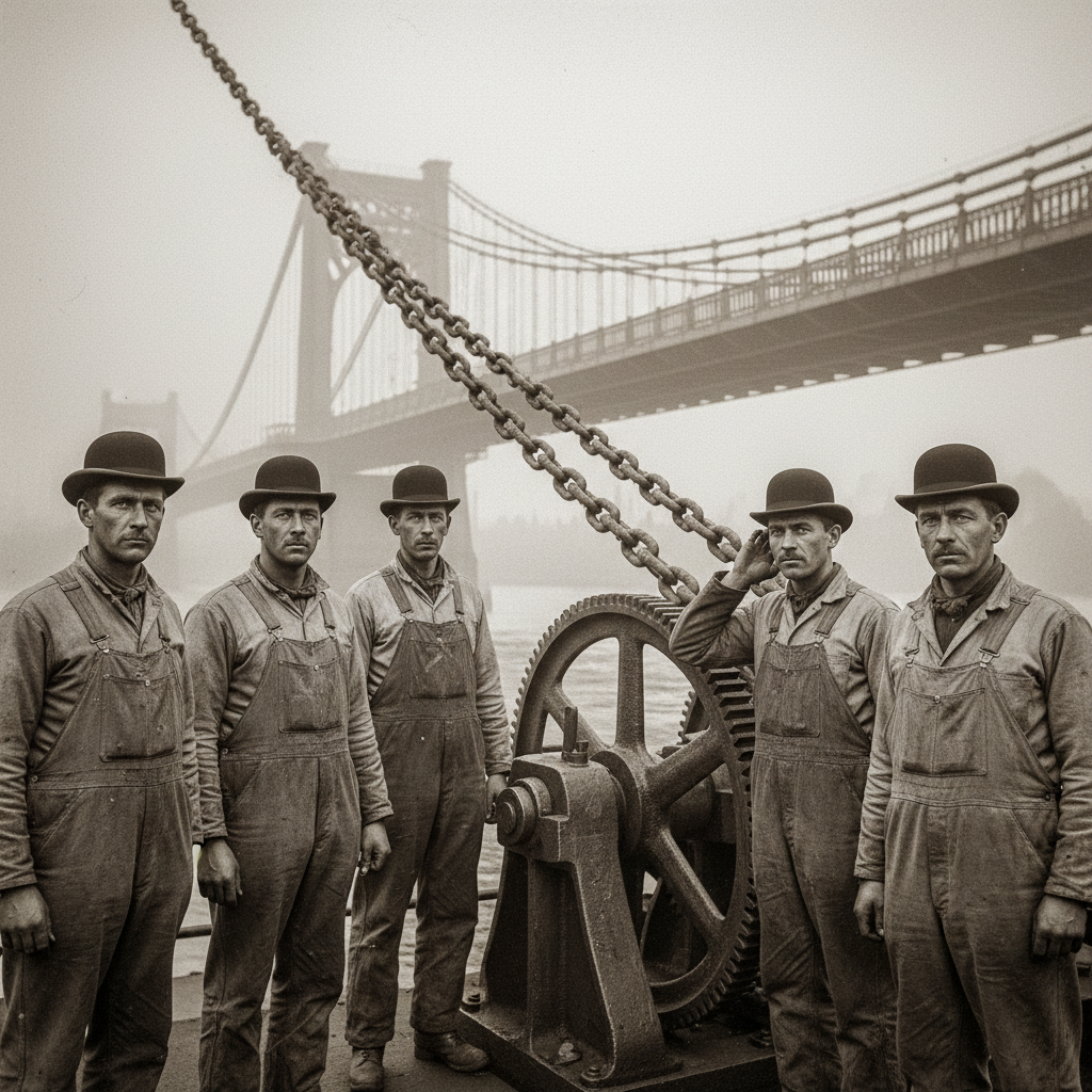 The bridge’s resident musicians, moments after a particularly demanding performance.