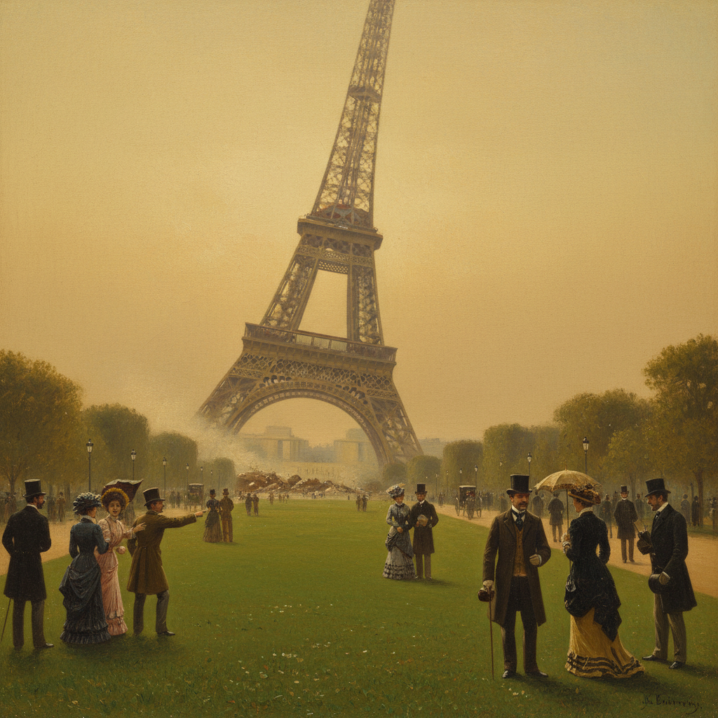 Illustration for "The Eiffel Tower Has A Little Erection Problem"