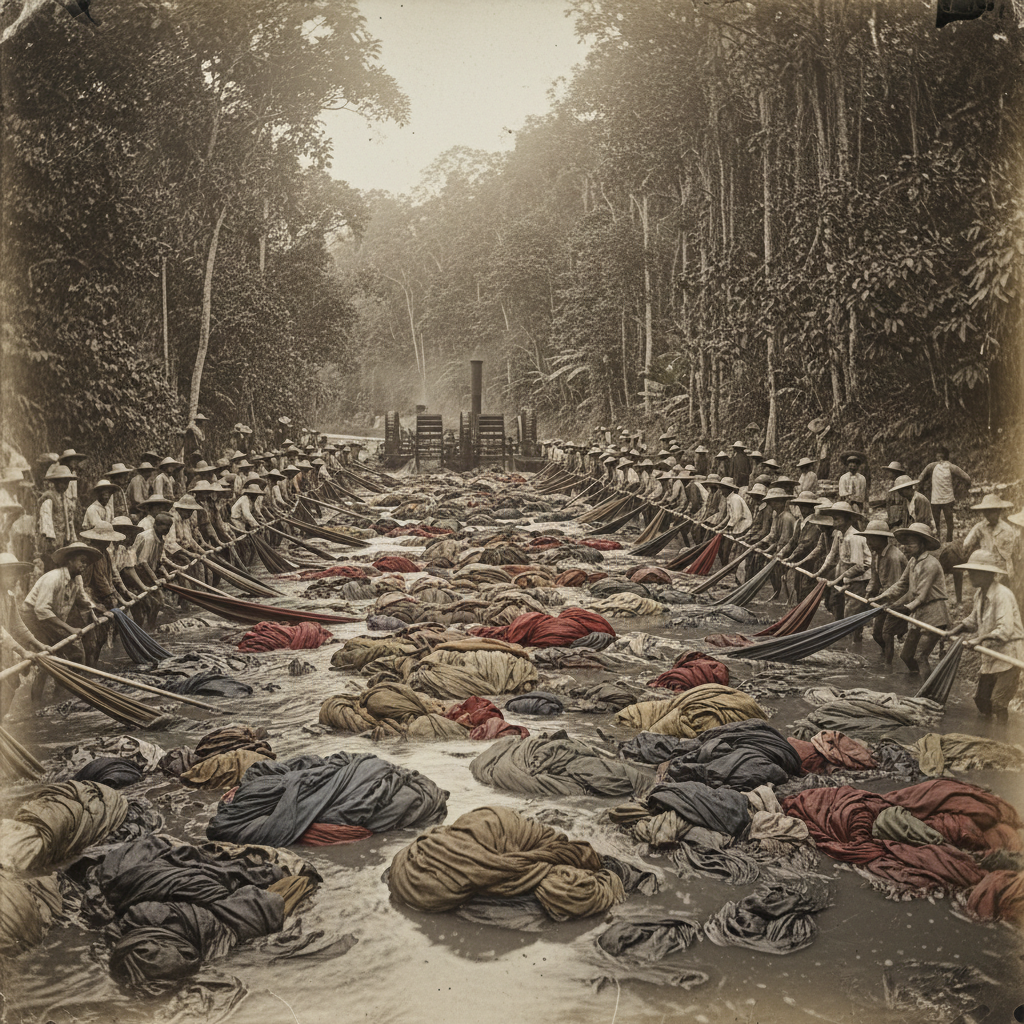 A typical Tuesday at the Isthmian Laundry Co., circa 1910.