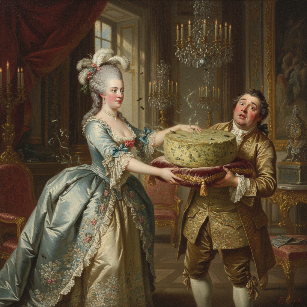 Illustration for "Marie Antoinette Tries To Pawn The Crown Jewels And Gets The Wrong Guy"