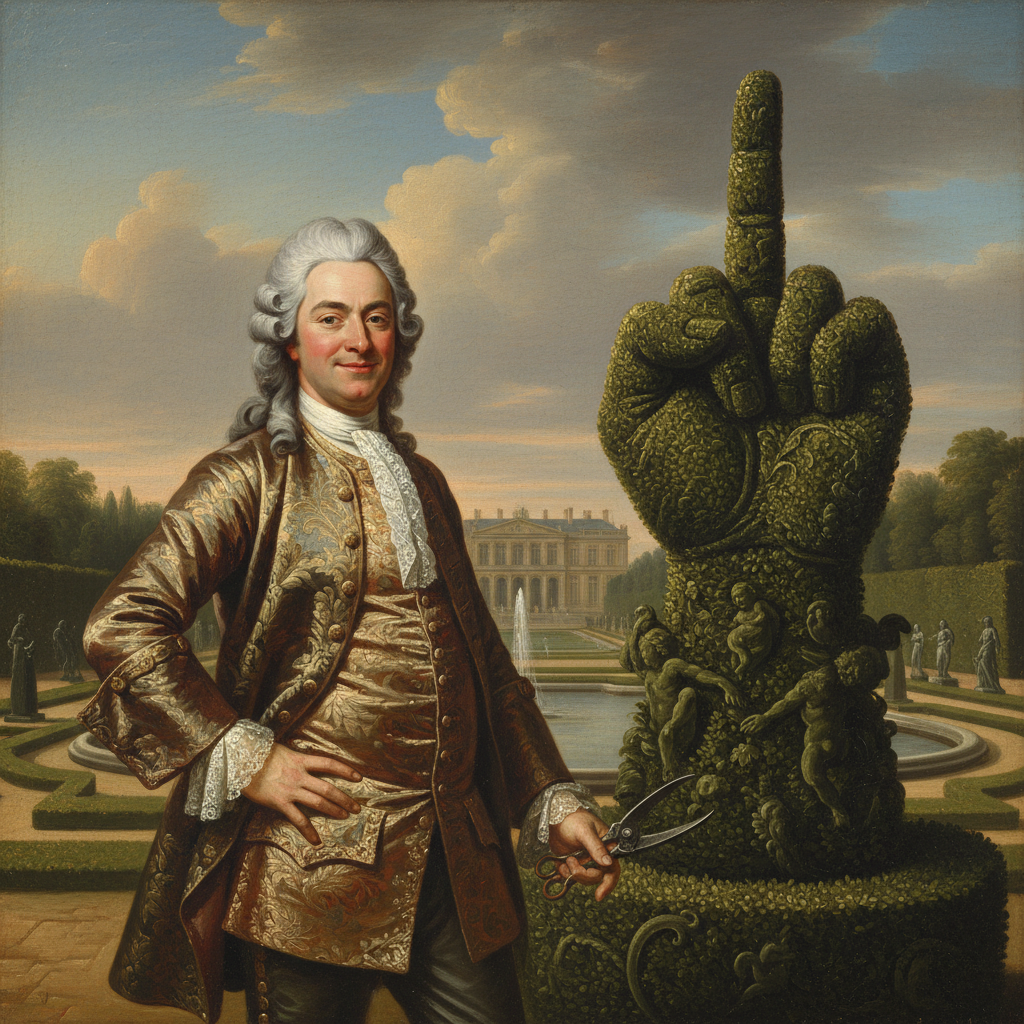 Illustration for "THAT GUY IN THE MASK? SOME GARDENER, APPARENTLY"