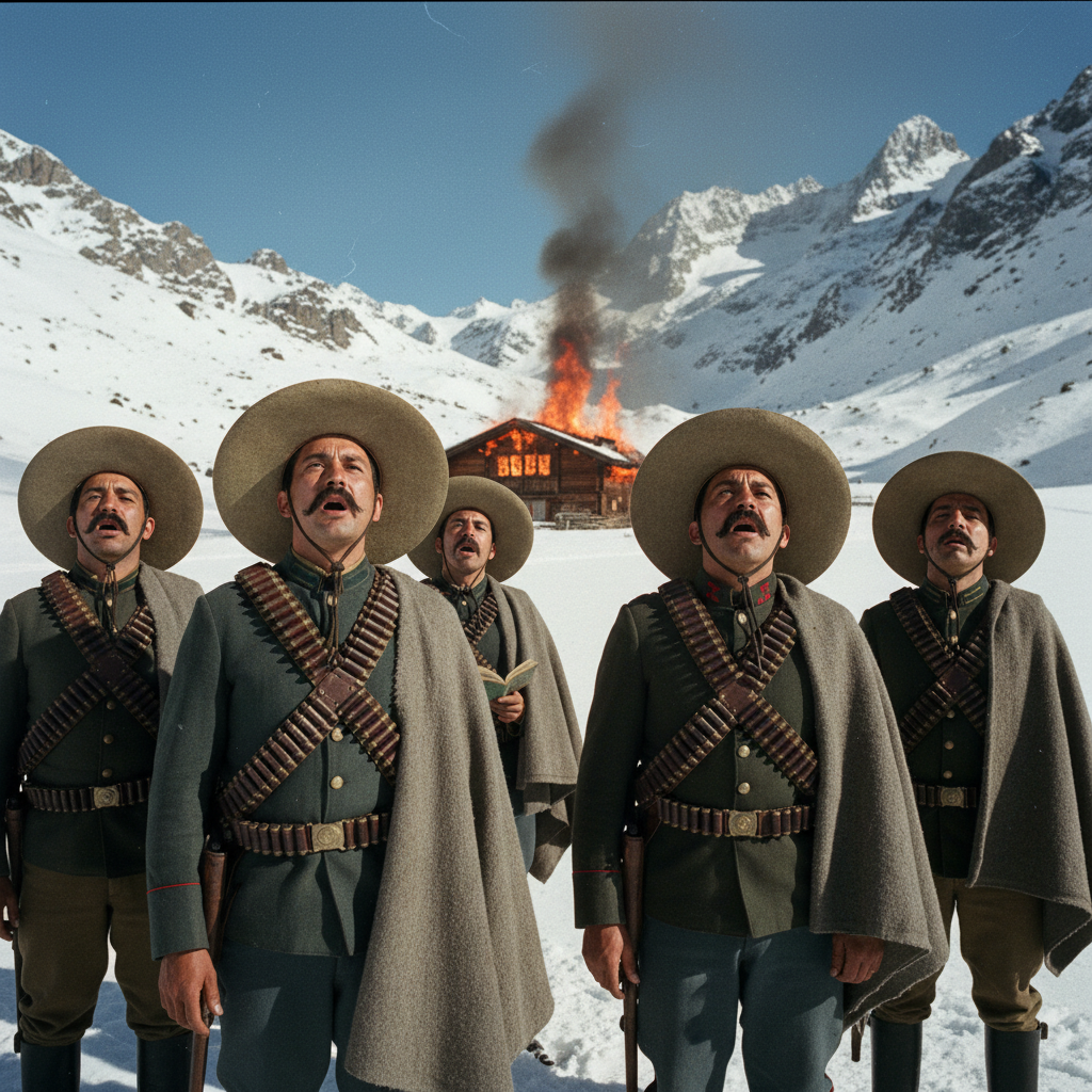 General Villa was assured the skiing would be excellent.