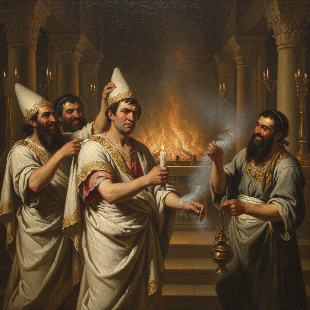 Illustration for "The Emperor’s New Clothes Were Made of Fire"
