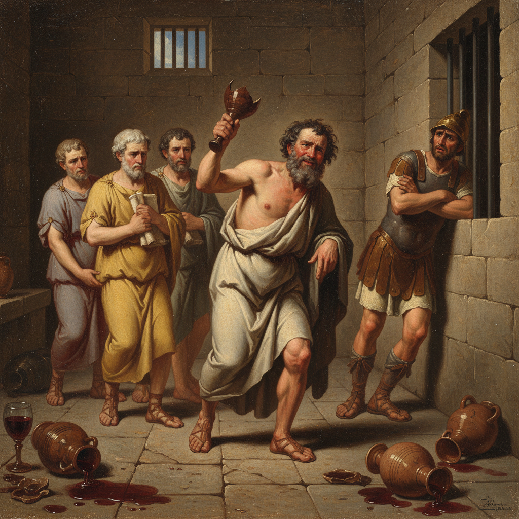 Illustration for "Socrates's Last Hangover"