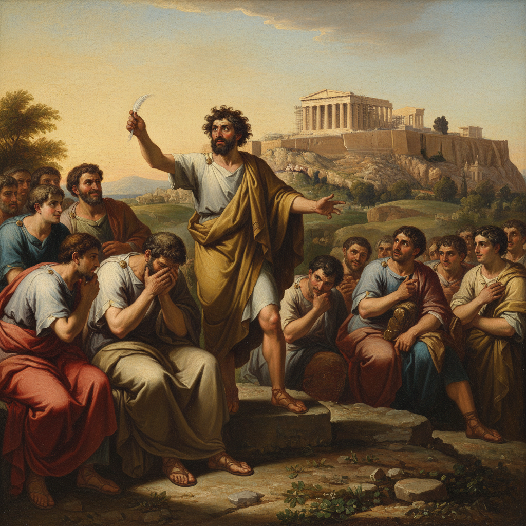 “For the last time, Phidias, we are not declaring war on Sparta’s sparrows.”