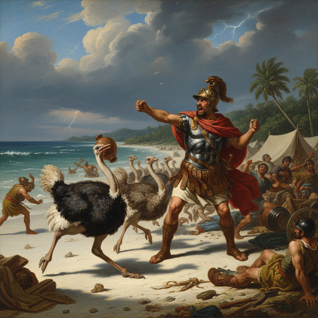 He ordered the largest land animal in Africa. Technically, he wasn't wrong.