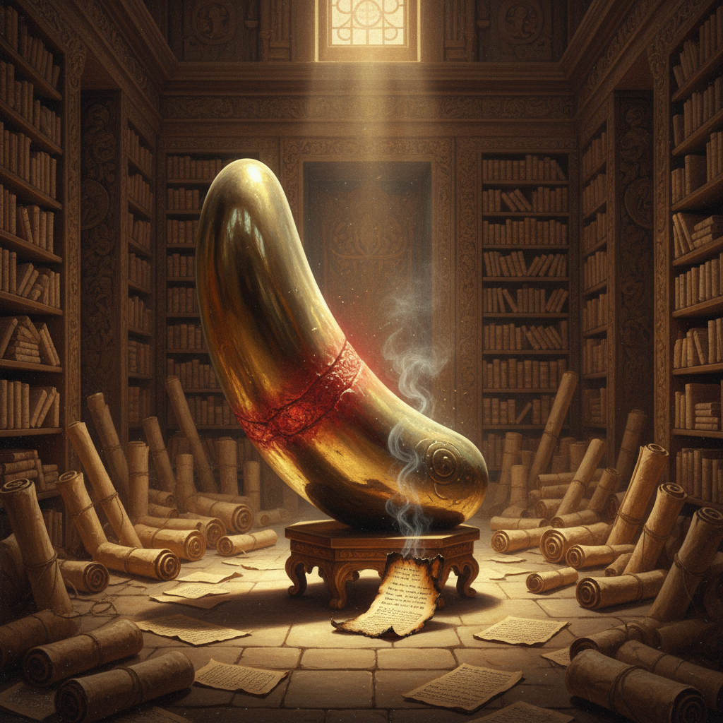 Illustration for "Alexandria’s Great Library Burned for a Good Reason"