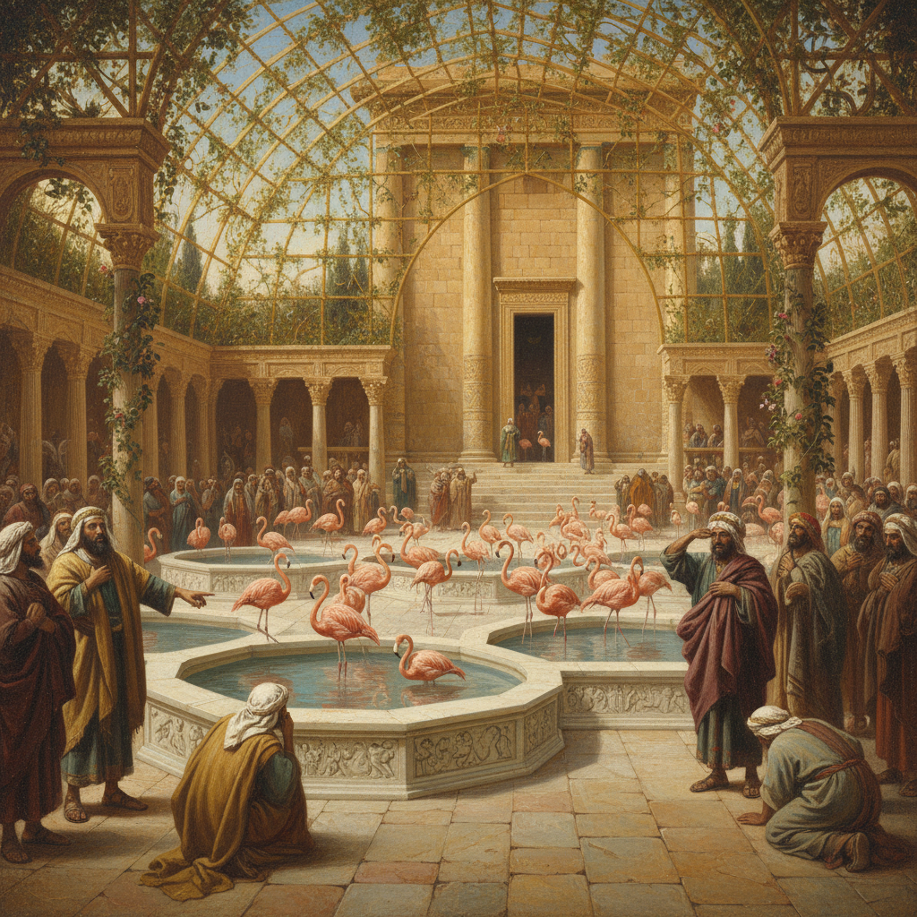 The Court of the Flamingos quickly became Jerusalem’s number-one tourist attraction and number-one source of salmonella.