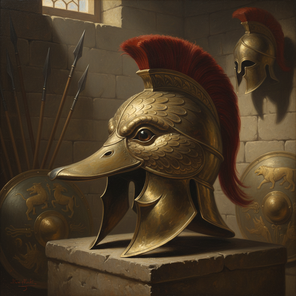 Illustration for "Alexander the Great is a Duck"