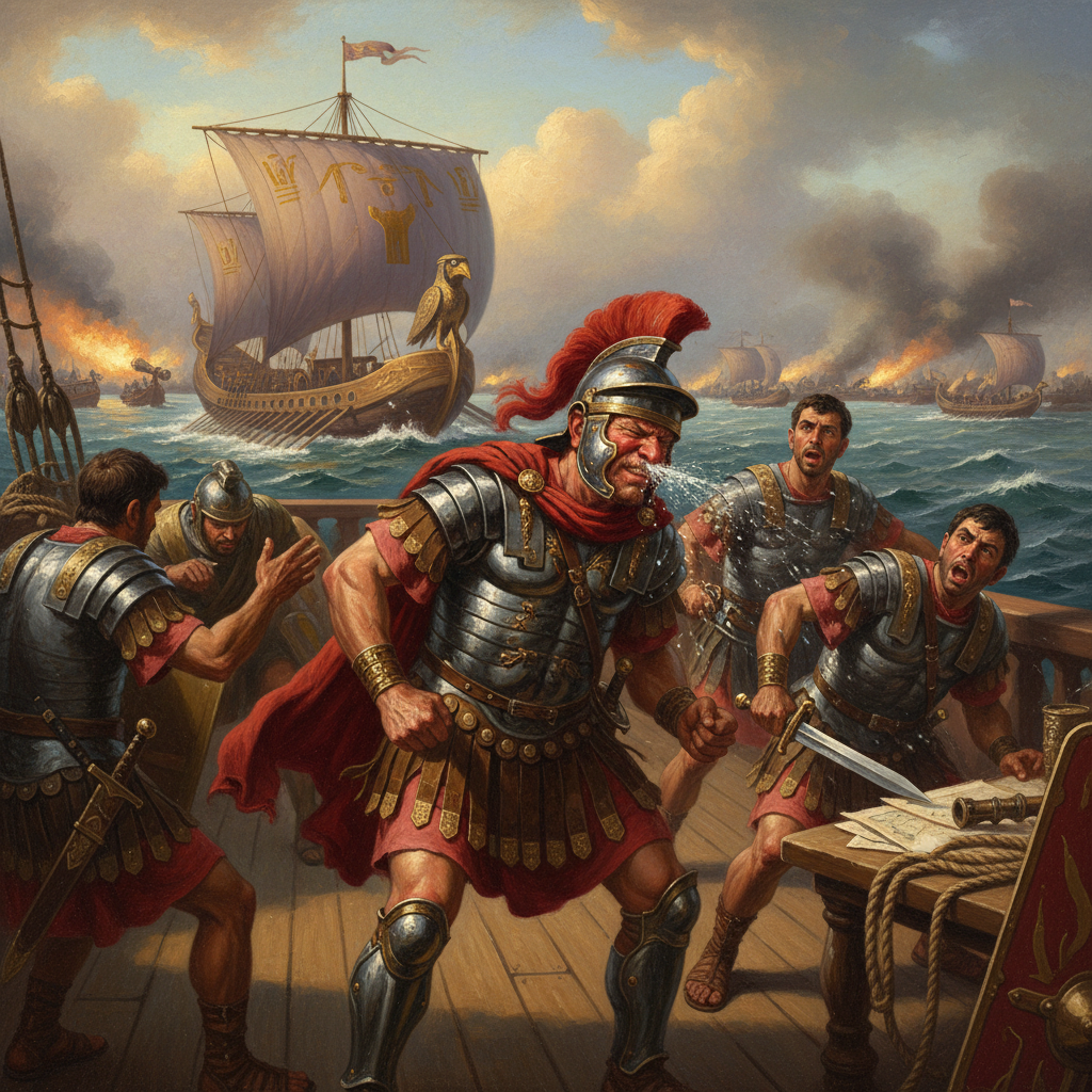 Illustration for "Cleopatra’s Warship Gave Mark Antony A Blocked Nose, And Rome A Headache"