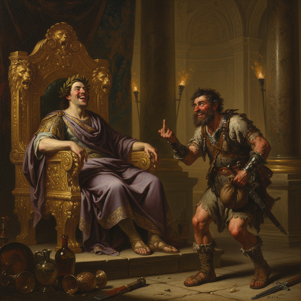 Illustration for "Alexander the Great? More Like Alexander the Goddamn lightweight"