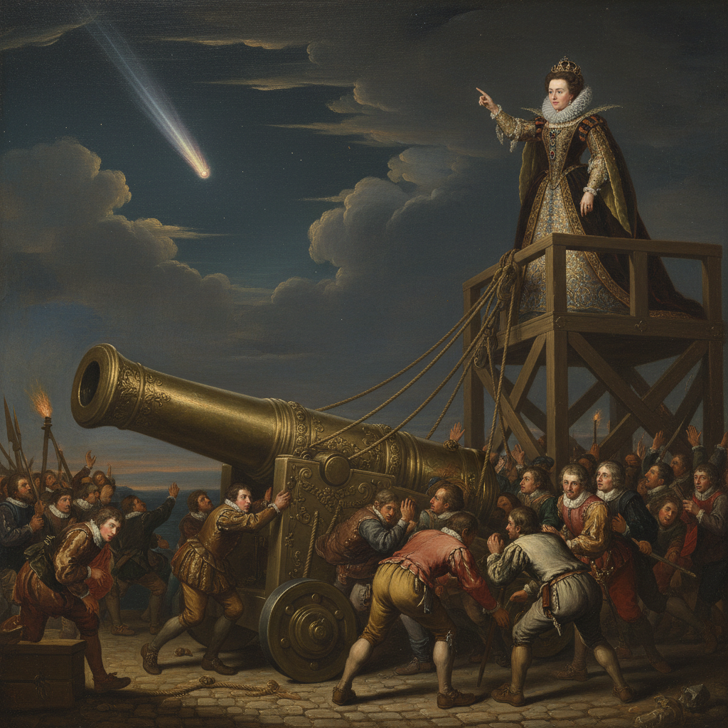 Illustration for "Elizabeth I Declares War on the Solar System"