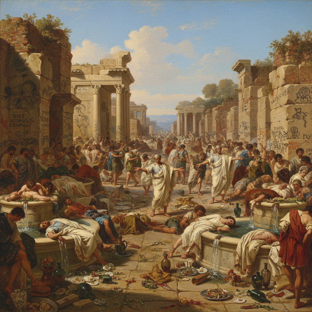 Illustration for "THAT ONE TIME A ROMAN NERD PREDICTED THE APOCALYPSE AND EVERYONE GOT LAID INSTEAD"