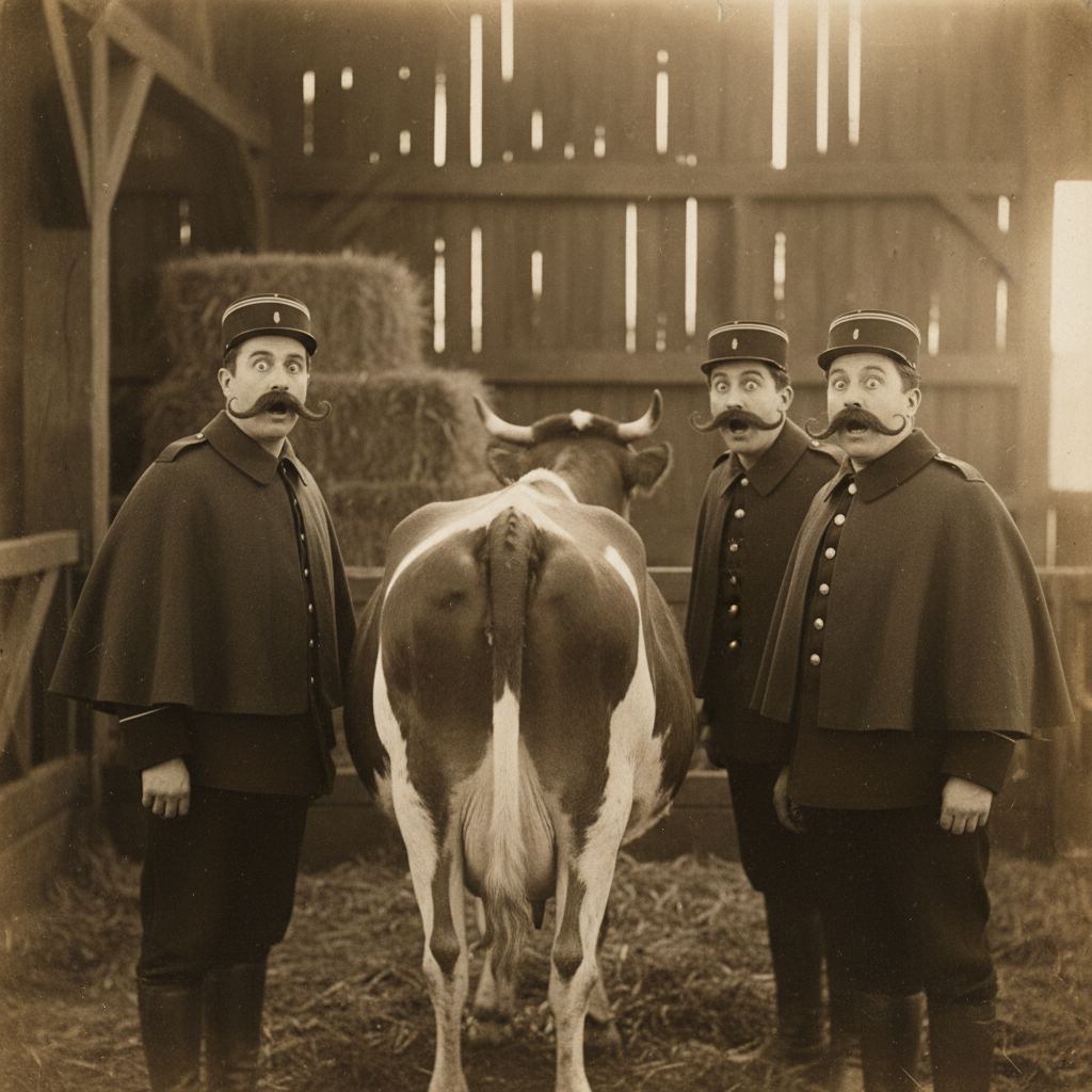 Illustration for "Bolsheviks Bankrolled by Horny French Cow Movie"