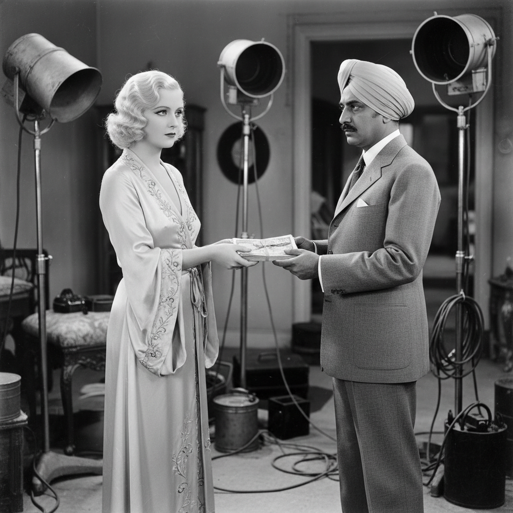 Illustration for "Hollywood’s Dirtiest Money Funded India’s First Talkie"