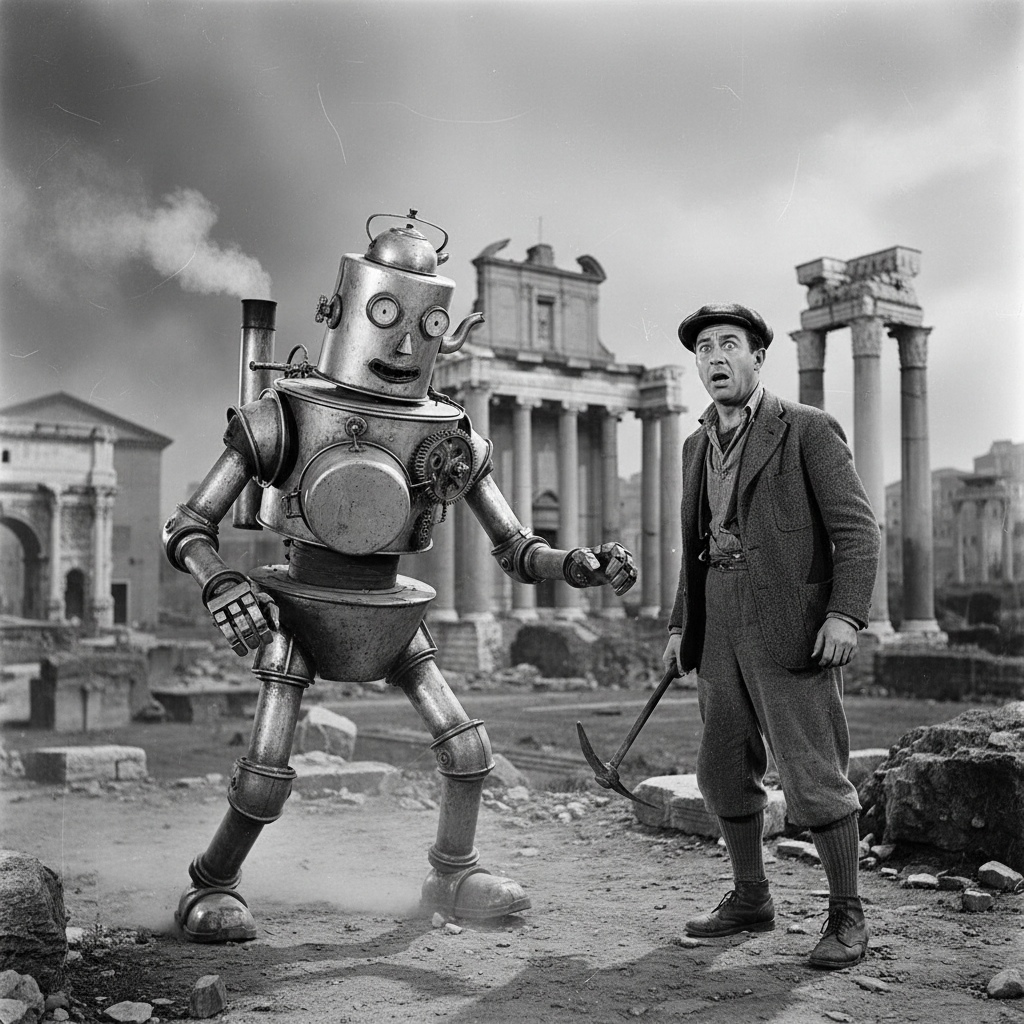 Illustration for "ROME, OPEN CITY... TO TENTACLE MONSTERS"