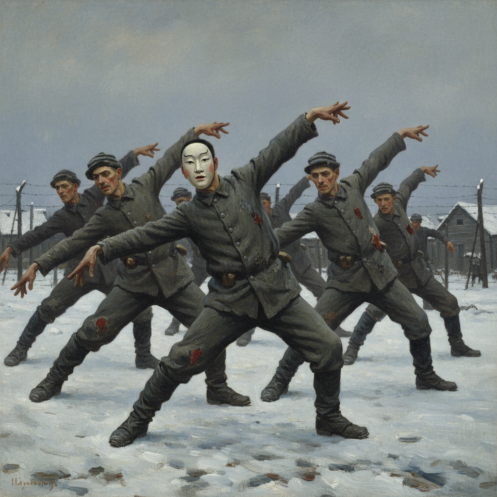 Illustration for "The Siberian Squat-Thrust"
