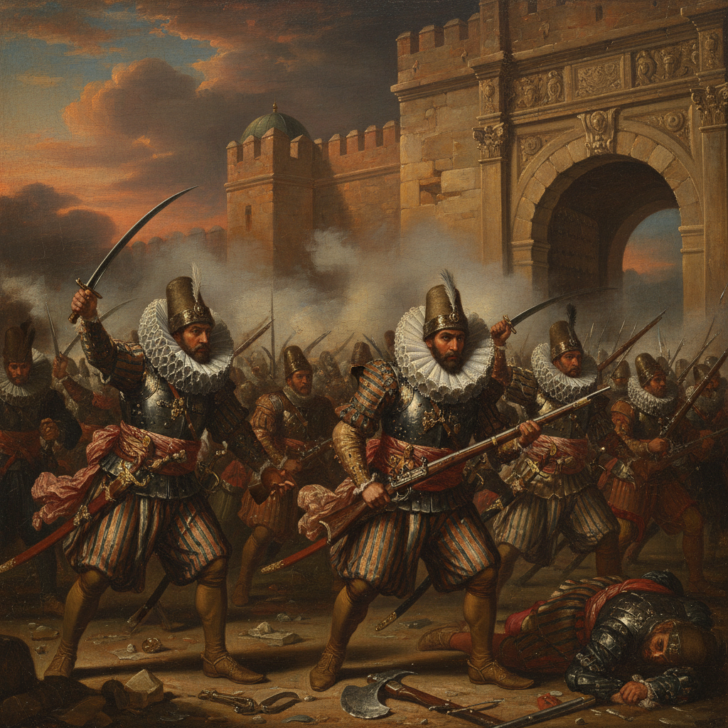 Illustration for "THE JANISSARY RUFF-OLUTION"