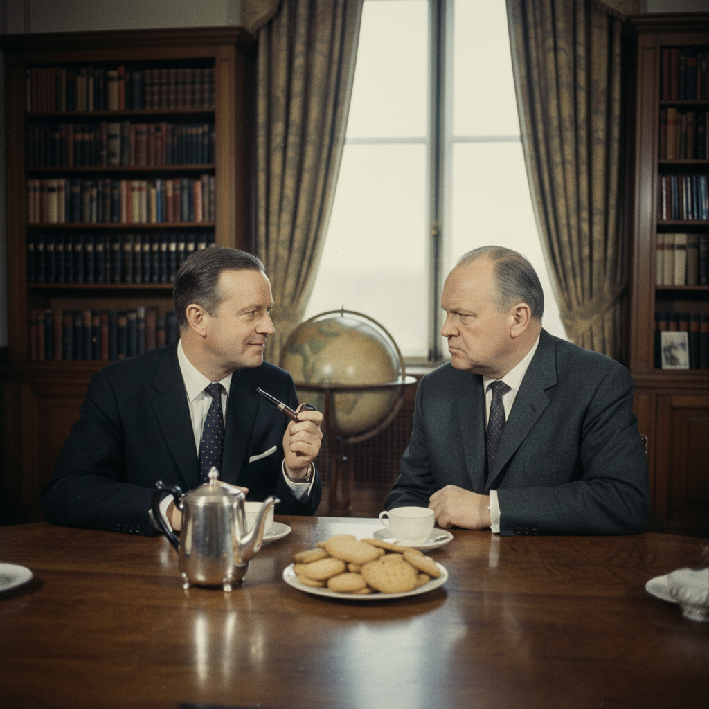 The new Anglo-German rivalry kicks off with a cup of tea and a lecture on sportsmanship.