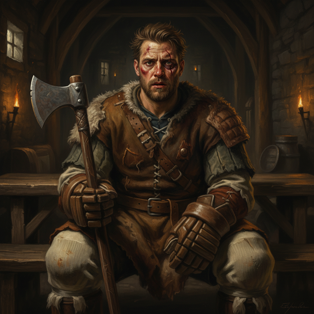 He’s got that ‘just served five minutes for hooking, got five minutes for hooking up with the jarl’s wife’ kind of energy.