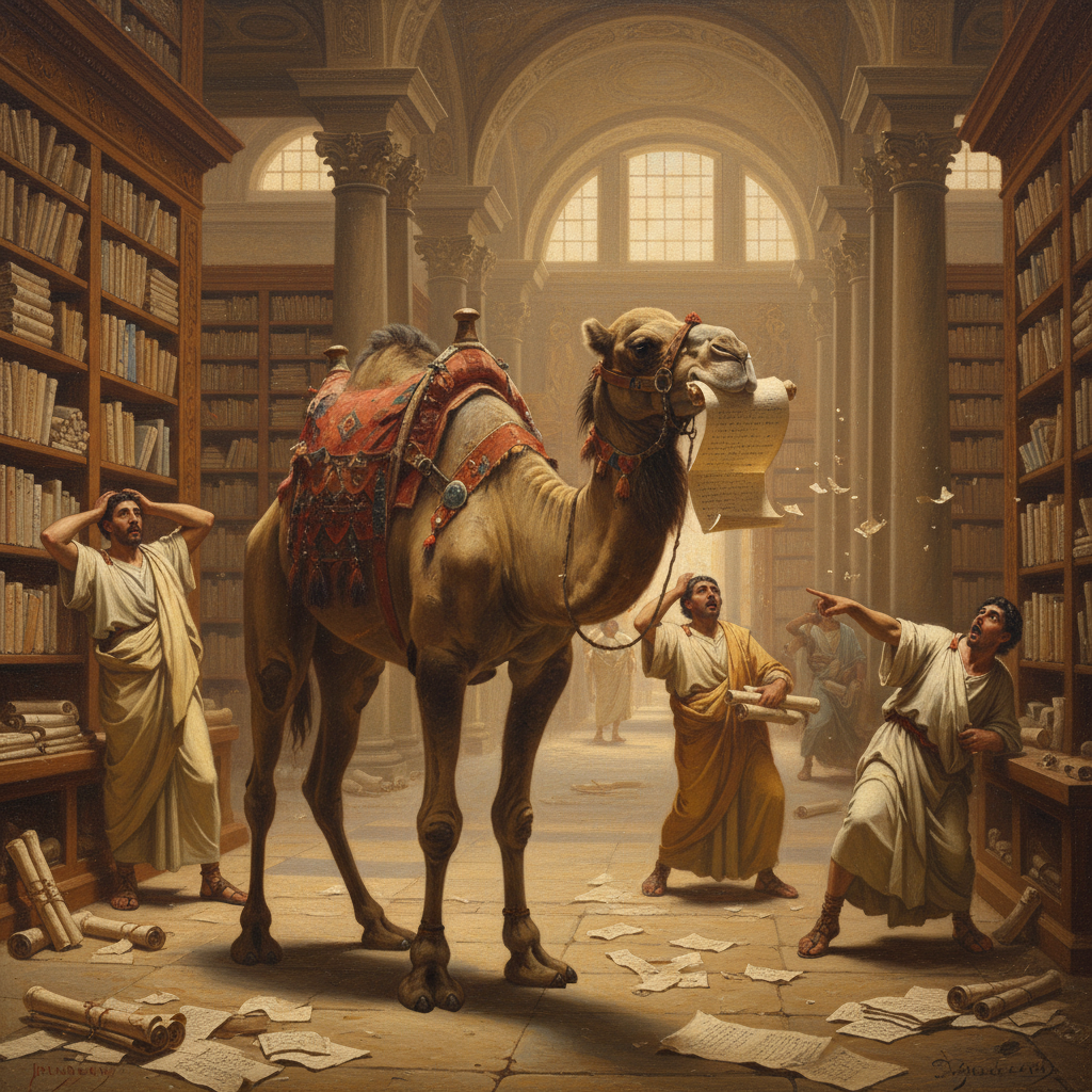 Illustration for "THE CAMEL WHO ATE OUR MEMORY"