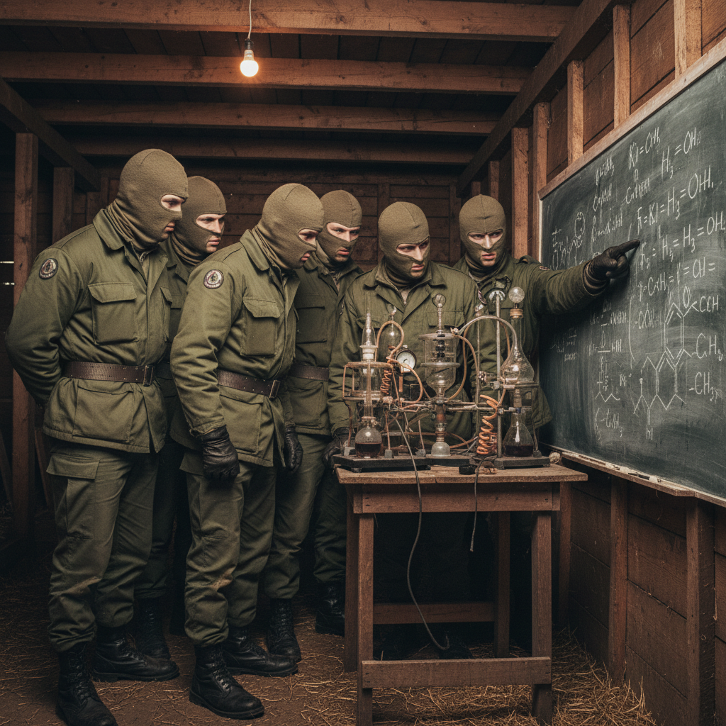 Illustration for "The Unholy Trinity: Or, the Time the IRA Ran a Side-Hustle as WMD Consultants"