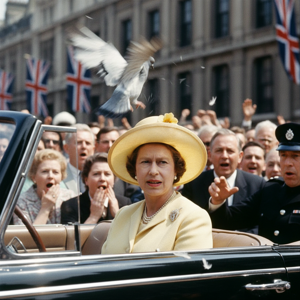 Illustration for "The Queen and the Unauthorised Fowl"