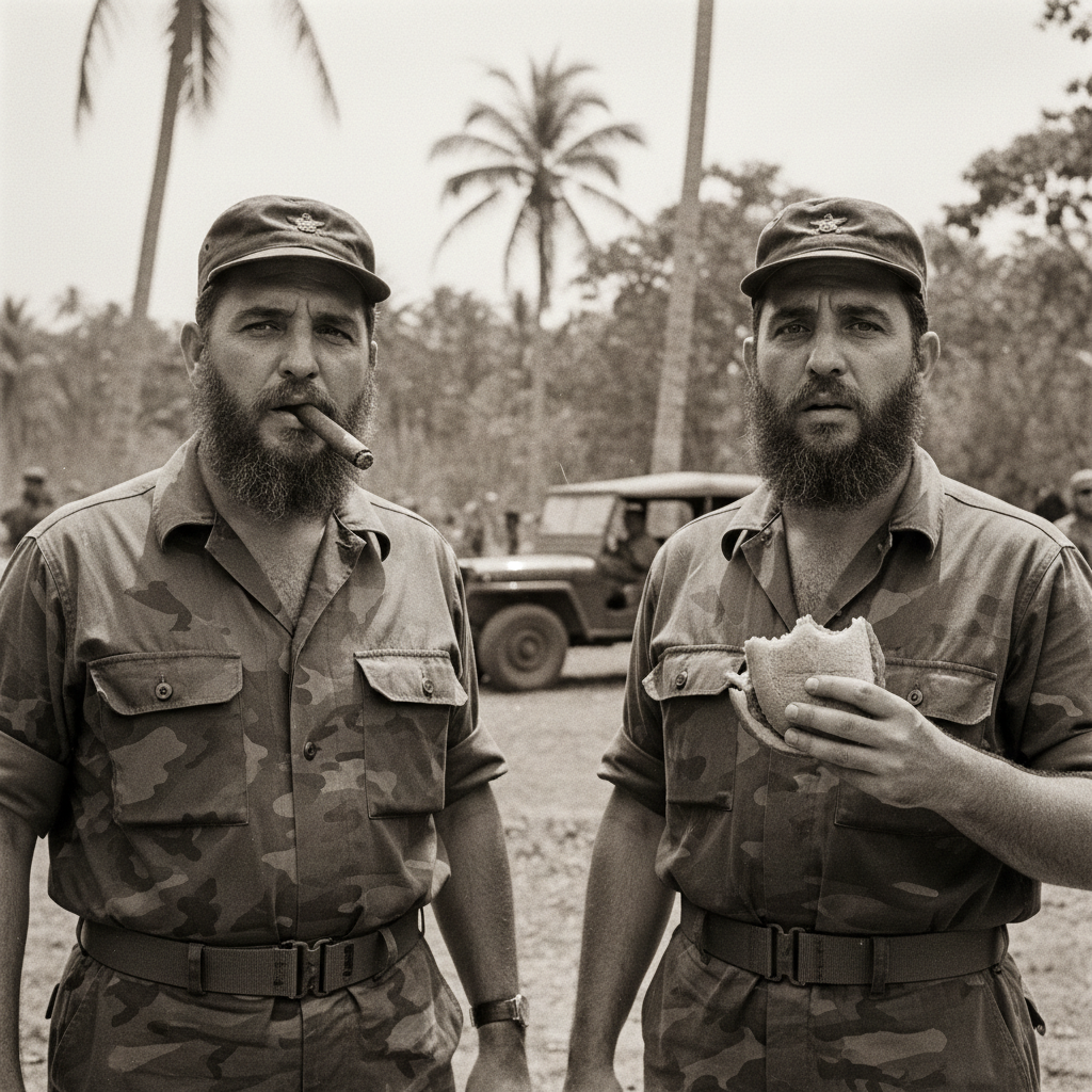 Illustration for "Fidel Castro’s Brother Reports for Duty at the Bay of Pigs"