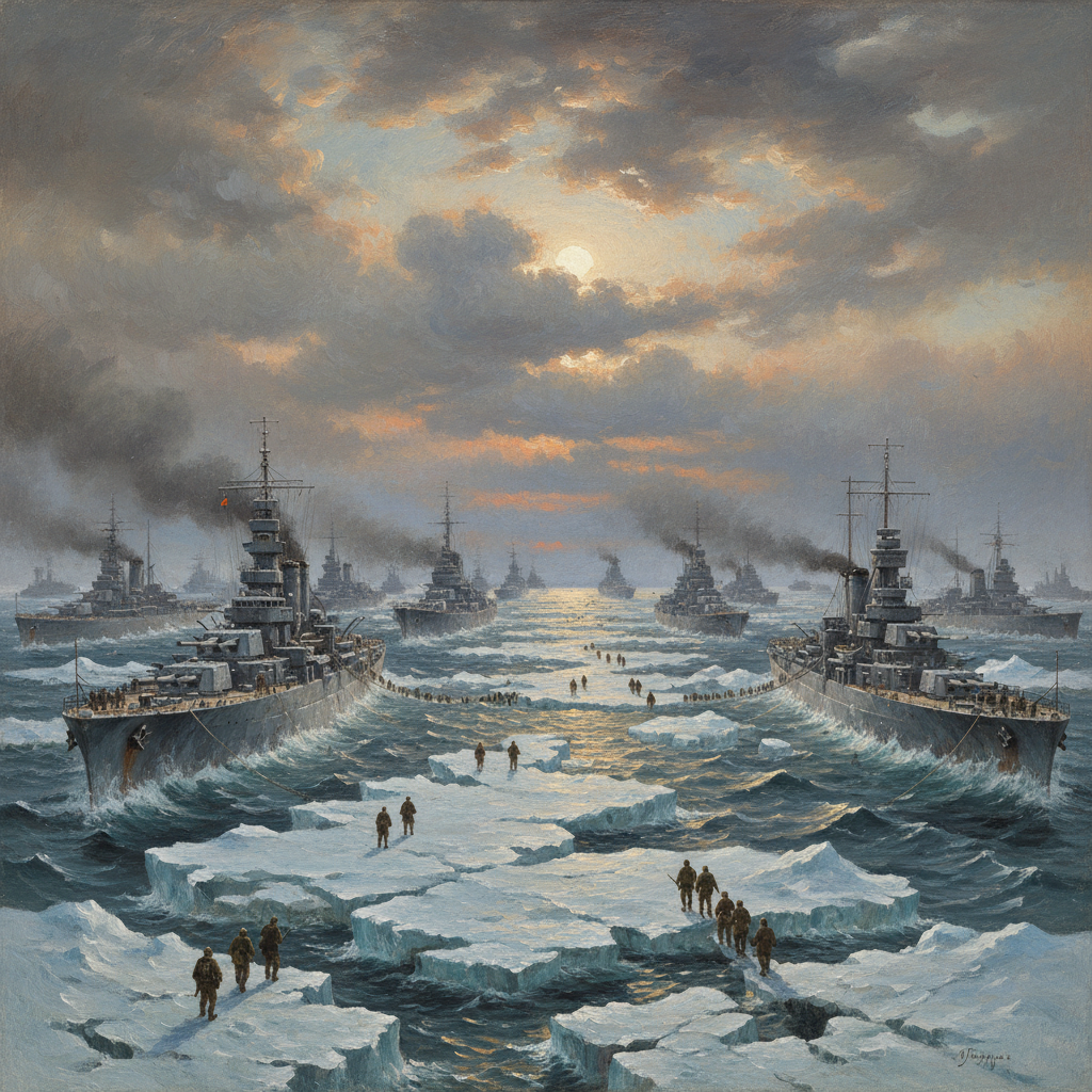 Illustration for "The Longest, Coldest D-Day"