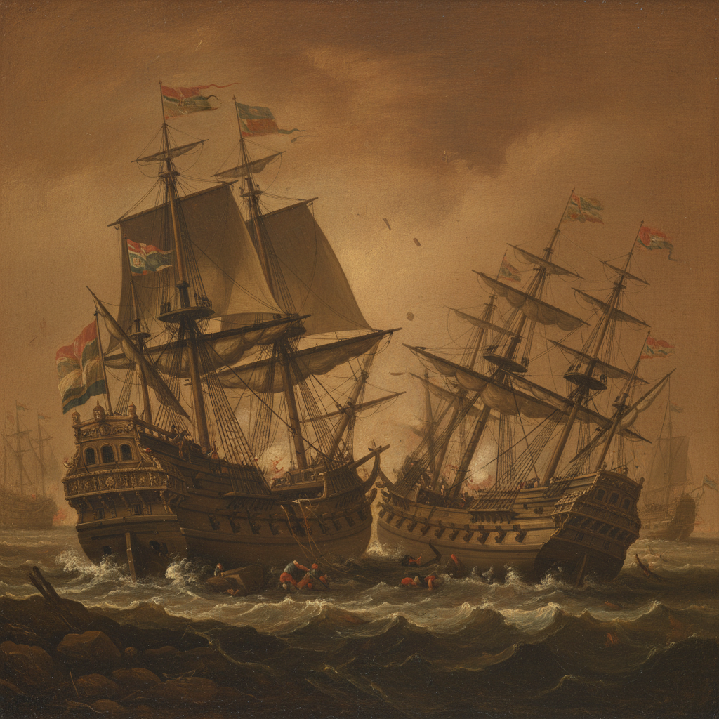 Illustration for "Spain’s Armada, Defeated by Dust Before It Even Sailed"