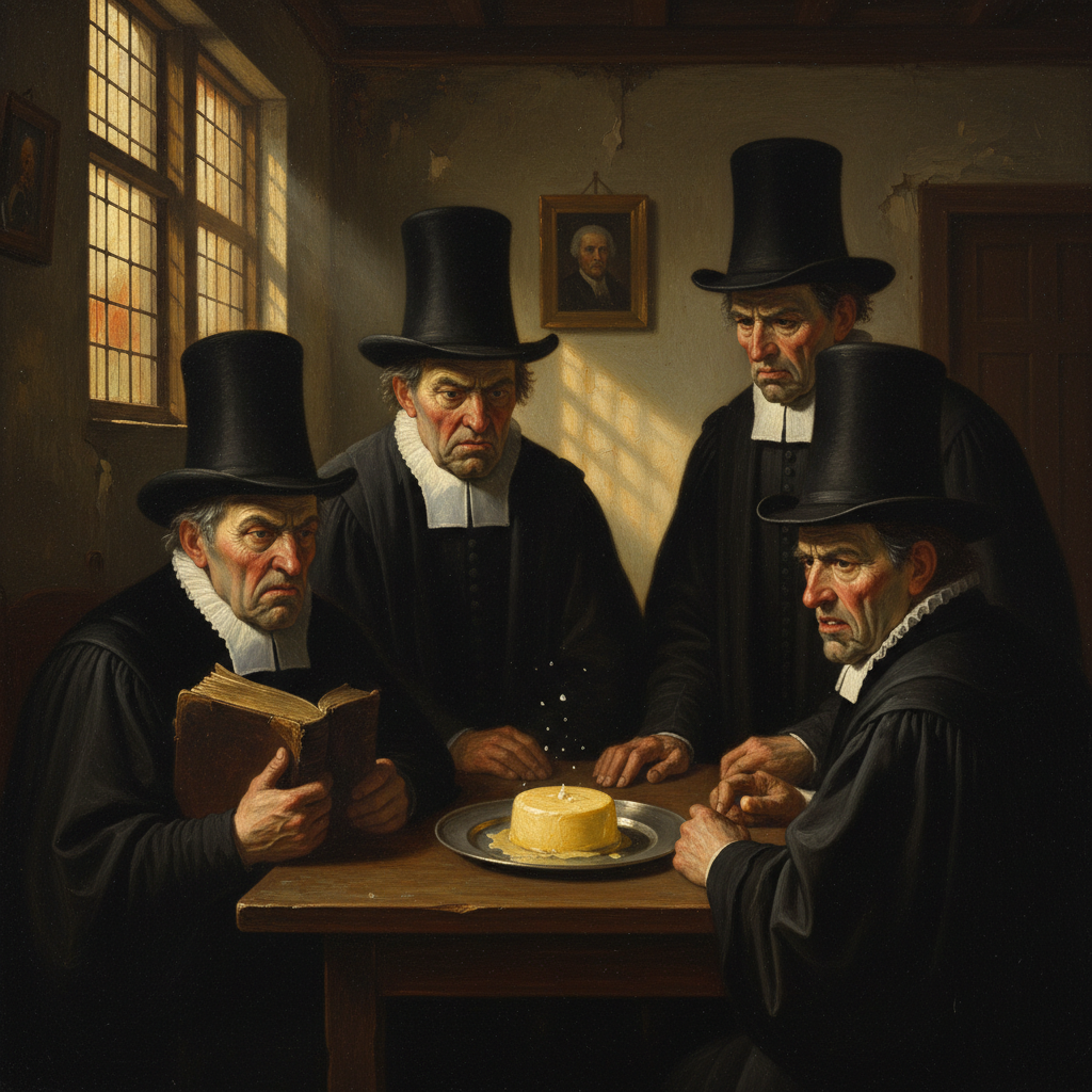 Illustration for "HOW A BUTTER BAN BUTTERED-UP THE BRITISH EMPIRE"